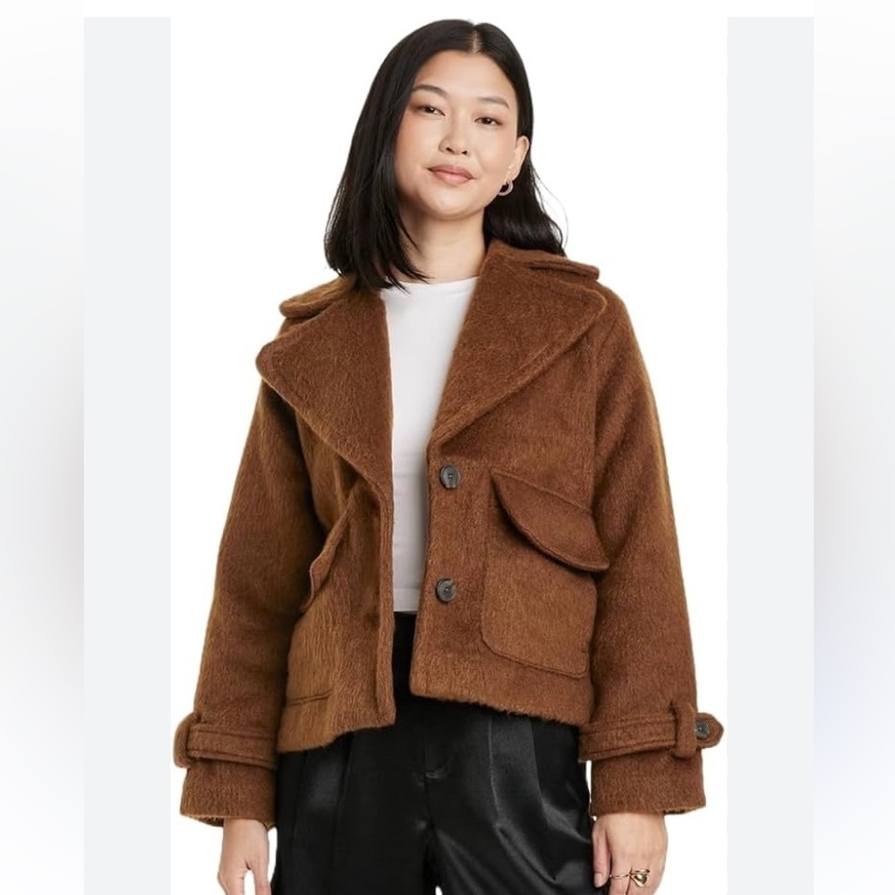 A New Day Women's Faux Utility Jacket new